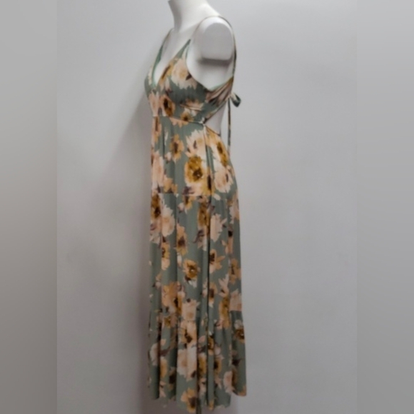 May Berries Floral Maxi Dress Women's Medium Cruise Vacation Summer - Picture 4 of 12